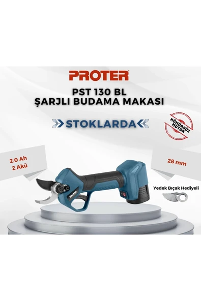 PROTER PST 130 BL ŞARJLI BUDAMA MAKASI ürün görseli 1