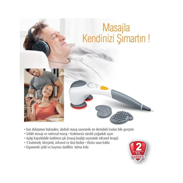 Medisana FML 48312-Kızılötesi Özellikli Esnek Başlı Masaj Aleti ürün görseli 1