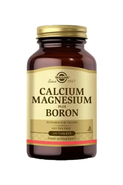 Solgar Calcium Magnesium Plus Boron 100 Tablet ürün görseli 1