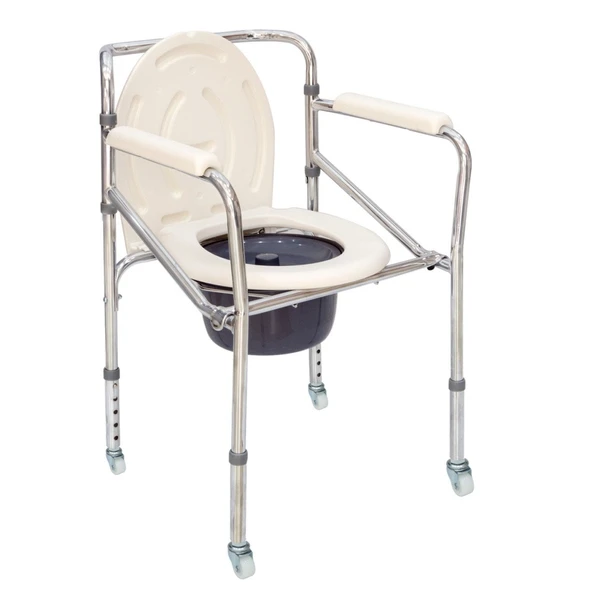 Comfort Plus DM-697 Küçük Tekerlekli Tuvaletli Sandalye ürün görseli 1