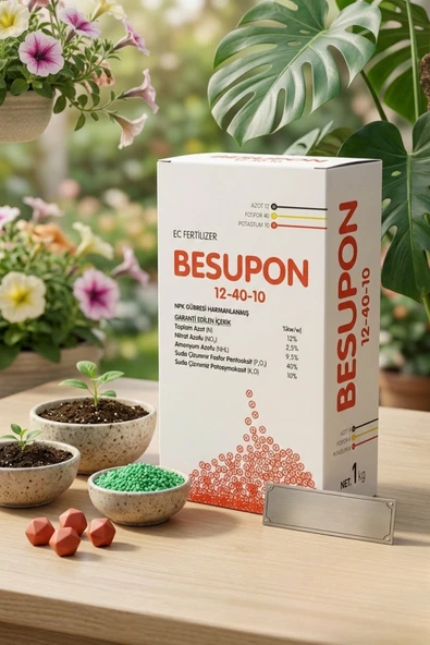 Besupon 12-40-10 Harmanlanmış Npk Granül Gübre 1 Kg ürün görseli 1