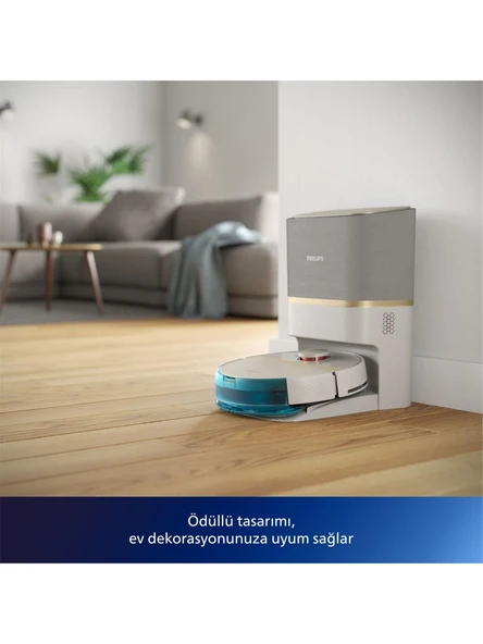 Philips XU7100/02 HomeRun 7000 Series Aqua Islak ve Kuru Robot Süpürge Beyaz ürün görseli 1