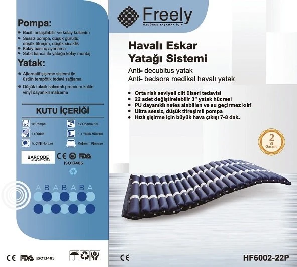 Boru Tipli Havalı Yatak Freely HF6002-22P ürün görseli 1