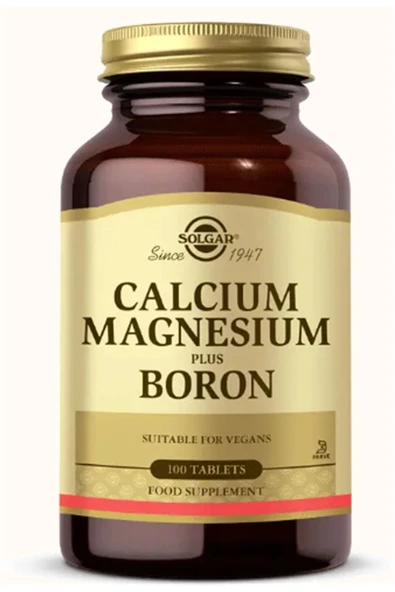 Solgar Calcıum Magnesıum Plus Boron 100 Tabs ürün görseli 1