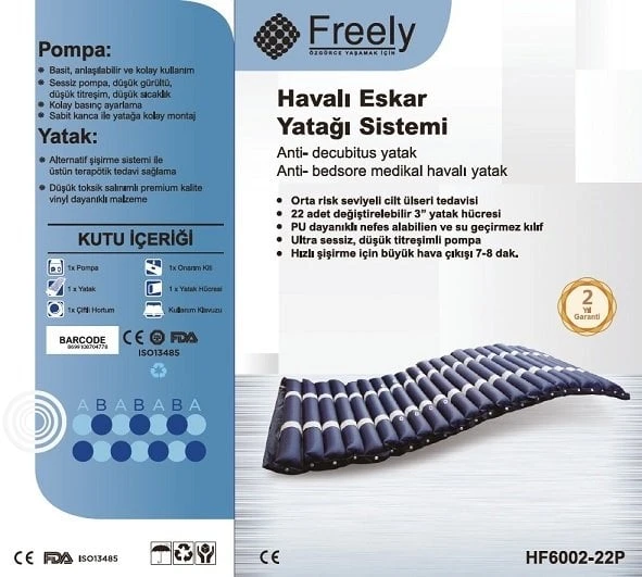 Boru Tipli Havalı Yatak Freely HF6002-22P ürün görseli 1