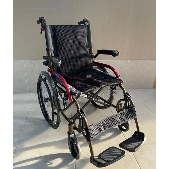 Comfort Plus GK863LAJ-20 Jet Black Transfer Alüminyum Tekerlekli Sandalye ürün görseli 1
