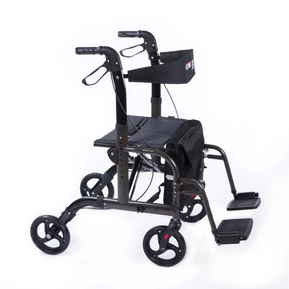 Comfort Plus DM-9124 Lüx Ayak Pedallı Alüminyum Rolatör ürün görseli 1