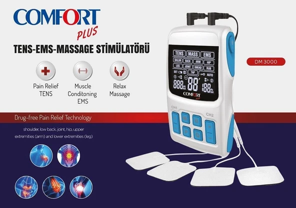 Comfort Plus DM 3000 Masaj/Ems/Tens Aleti ürün görseli 1