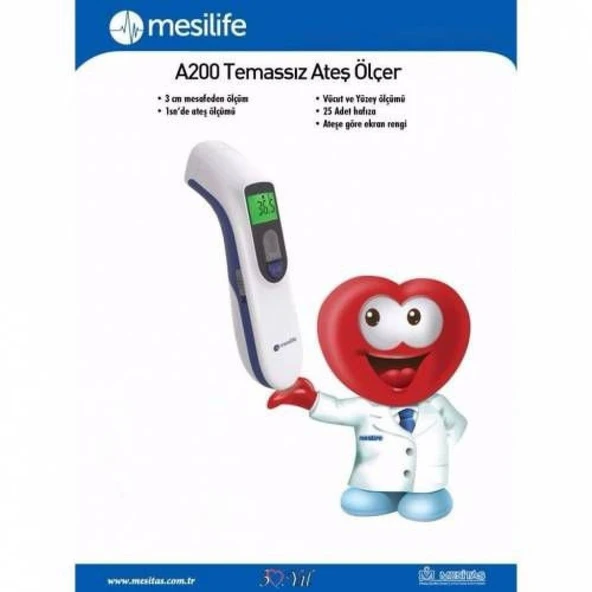Mesilife - A200 Temassız Ateş Ölçer ürün görseli 1