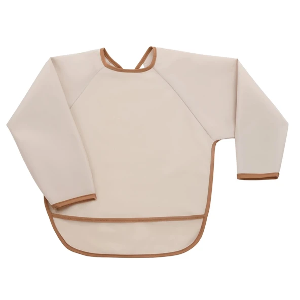 Miniboni Oyun & Mama Önlüğü Uzun Kollu - Beige ürün görseli 1