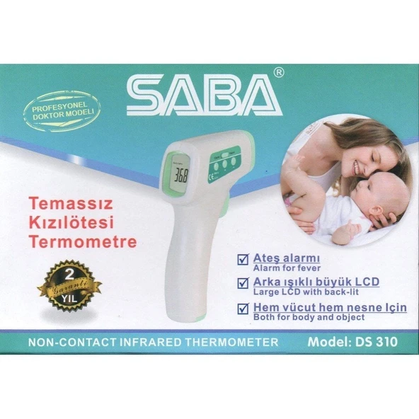 Saba Ds-310 Temassız Kızılöteli Ateş Ölçer İthal Termometre ürün görseli 1