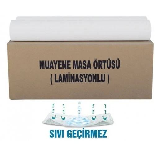 Muayene Masa Örtüsü Laminasyonlu 75 metre-En:51 cm Lamineli 1 Adet Rulo ürün görseli 1