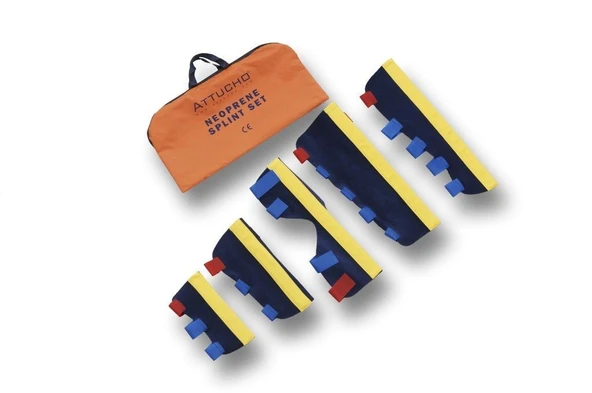 Ambulans ve İlk Yardım İçin 5 Li Set Neopren Atel Set ürün görseli 1