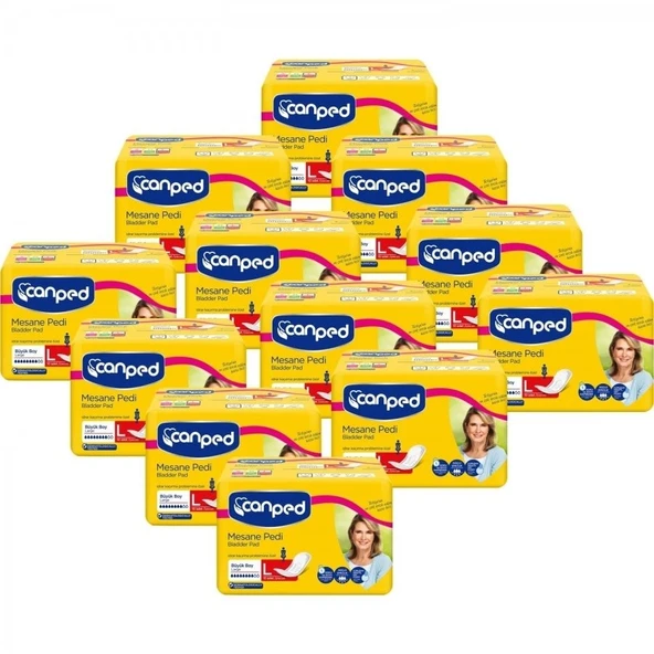 Canped Mesane Pedi Büyük Large 10li 12 Paket 120 Adet ürün görseli 1