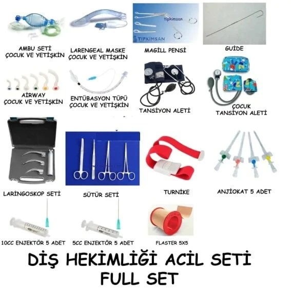 Acil Seti Diş Hekimliği İçin Full Set ürün görseli 1
