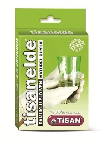 Tisan Tisanelde Egzama Pamuklu Eldiven Naturel Büyük ürün görseli 1
