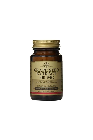 Solgar Grape Seed Extract 100 Mg 30 Kapsül ürün görseli 1