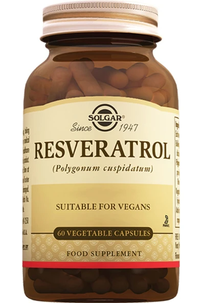 Solgar Resveratrol 60 Kapsül ürün görseli 1
