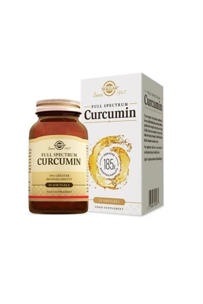 Solgar Full Spectrum Curcumin 185x 30 Kapsül - Resim 3