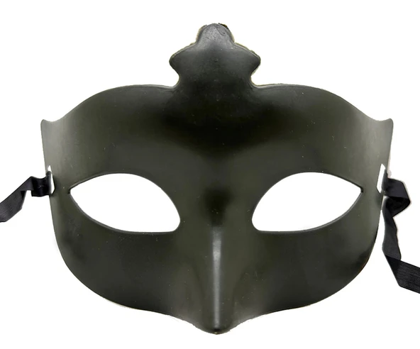 Haki Yeşil Renk Masquerade Kostüm Partisi Venedik Balo Maskesi ürün görseli 1