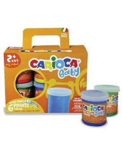 Carioca Bebek Parmak Boyası 6 Lı 6x80 Süper Yıkanabilir ürün görseli 1