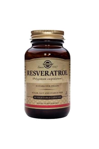 Solgar Resveratrol 60 Kapsül ürün görseli 1