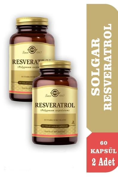 Solgar Resveratrol 60 Kapsül 2 Adet - Resim 2