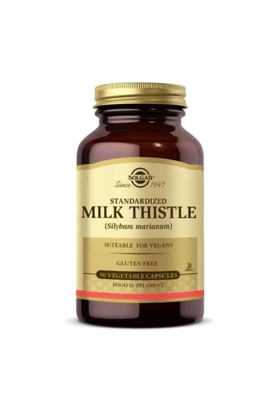 Solgar Milk Thistle 100 mg 50 Kapsül ürün görseli 1