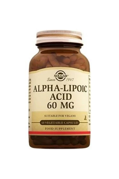 Solgar Alpha Lipoic Acid 60 mg 60 Tablet ürün görseli 1