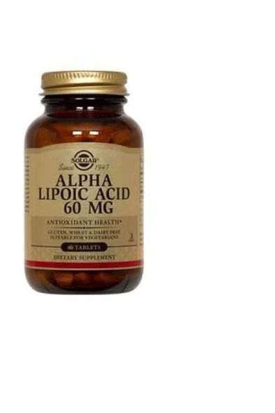 Solgar Alpha Lipoic Acid 60 Mg 60 Kapsül ürün görseli 1