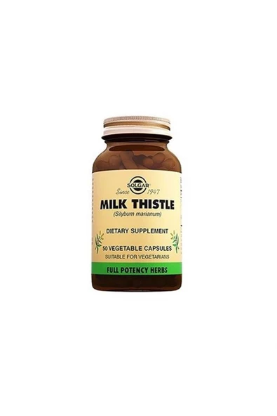 Solgar Milk Thistle 50 Kapsül ürün görseli 1