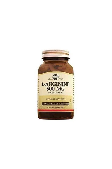 Solgar L - Arginine 500 Mg 50 Kapsül ürün görseli 1