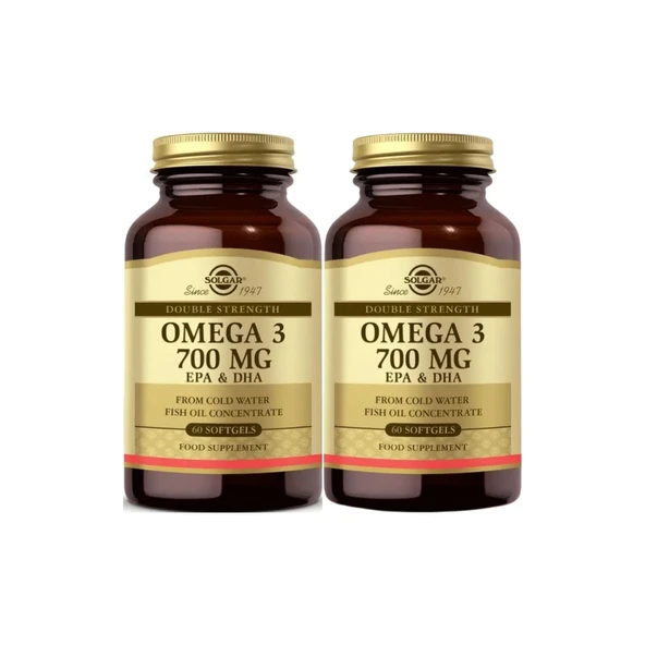 Solgar Omega 3 700 Mg 60 Kapsül X2 Adet ürün görseli 1