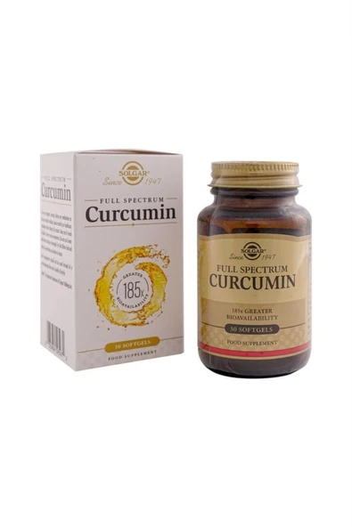 Solgar Full Spectrum Curcumin 185x 30 Kapsül ürün görseli 1