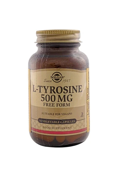 Solgar L-tyrosine 500 Mg 50 Kapsül ürün görseli 1