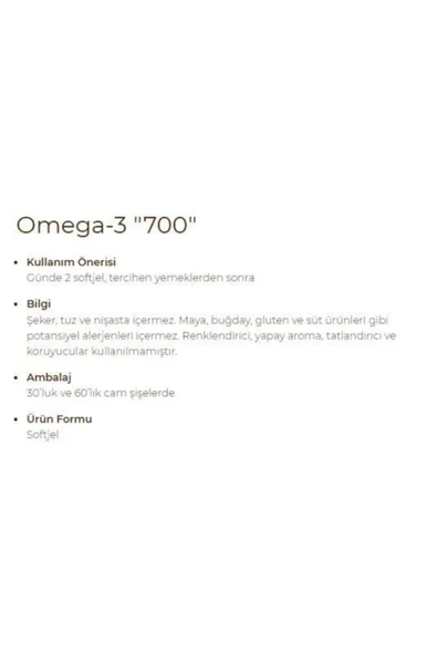 Solgar Omega 3 700 mg 60 Softgel 2 Adet - Resim 2