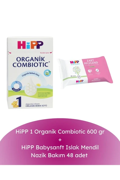 1 Organik Combiotic 600 gr + Babysanft Islak Mendil Nazik Bakım 48 adet ürün görseli 1