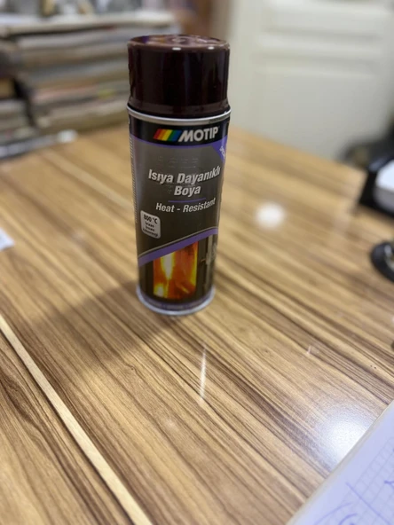 MOTİP 800 DERECE ISIYA DAYANIKLI KAHVERENGİ SPREY BOYA 400 ML ürün görseli 1