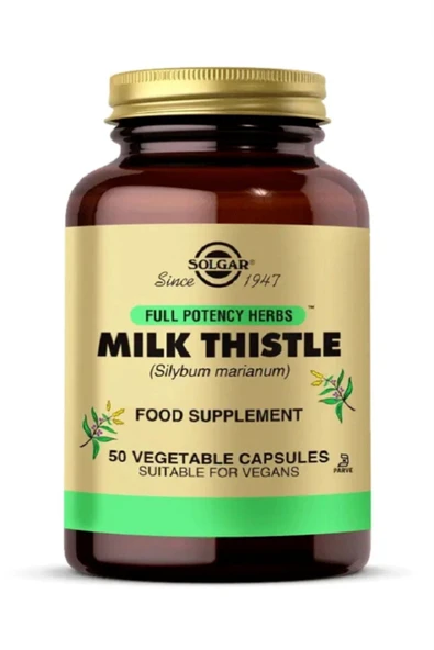 Solgar Milk Thistle 100 mg 50 Kapsül - Resim 3