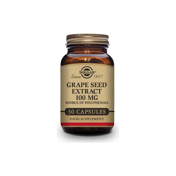 Solgar Grape Seed Extract 100MG 30 Kapsül ürün görseli 1