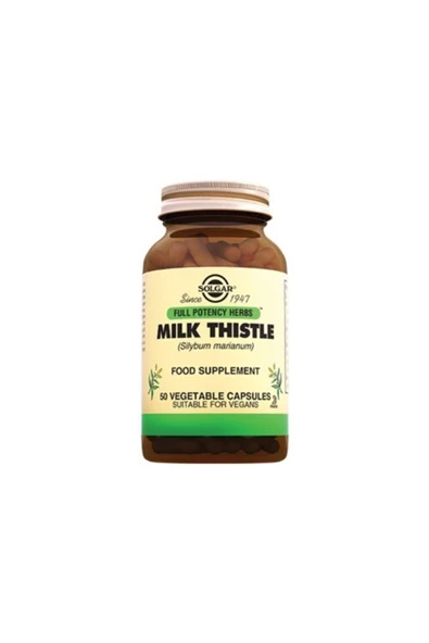Solgar Milk Thistle 50 kap ürün görseli 1