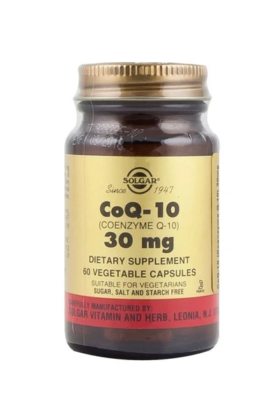 Solgar Coenzyme Q-10 30  mg 60 Kapsül ürün görseli 1