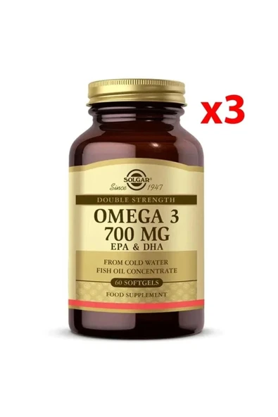 Solgar Omega 3 700 mg 60 Softgel 3 Adet ürün görseli 1