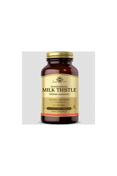 Solgar Milk Thistle 100 mg 50 Kapsül ürün görseli 1