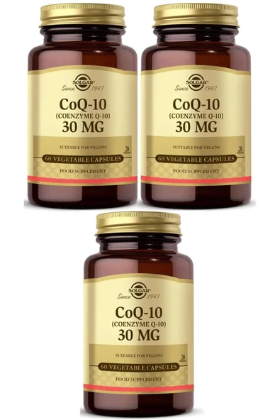 Solgar Coenzyme Q-10 30 Mg 60 Kapsül 3 Adet ürün görseli 1