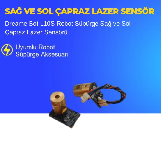 Dreame Bot L10S Robot Süpürge Sağ ve Sol Çapraz Lazer Sensörü ürün görseli 1