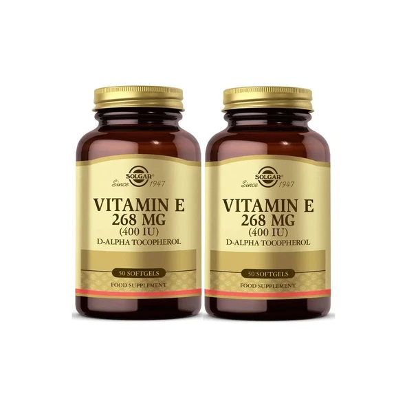 Solgar Vitamin E 400 Iu 50 Kapsül 2 Adet ürün görseli 1
