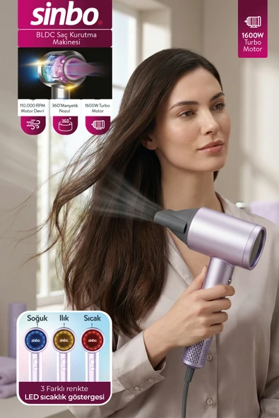 SİNBO BLDC SAÇ KURUTMA MAKINASI SHD-1718 ürün görseli 1