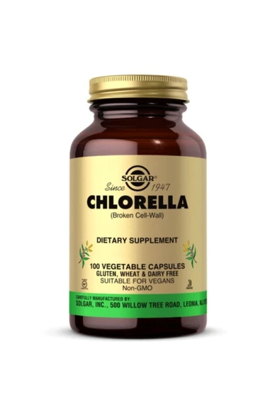 Solgar Chlorella 520 Mg 100 Kapsül ürün görseli 1
