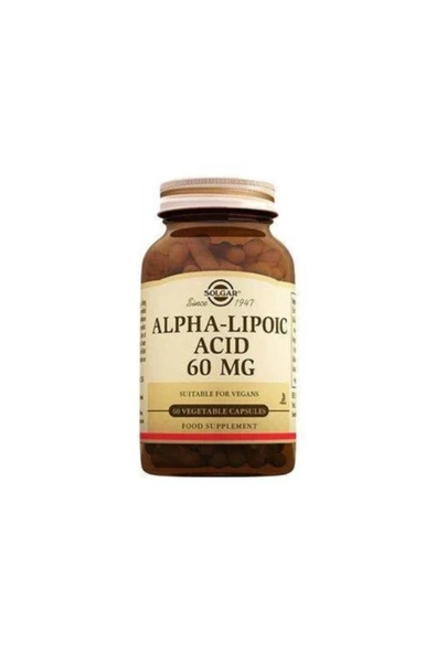 Solgar Alpha Lipoic Acid 60 mg 60 Kapsül ürün görseli 1